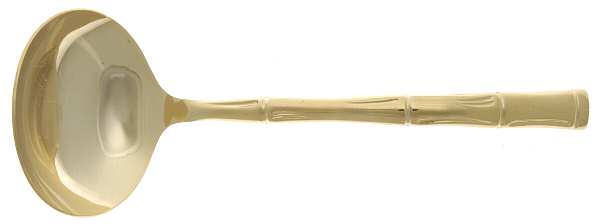 Golden Royal Bamboo (Gold Electroplate) Solid Gravy Ladle