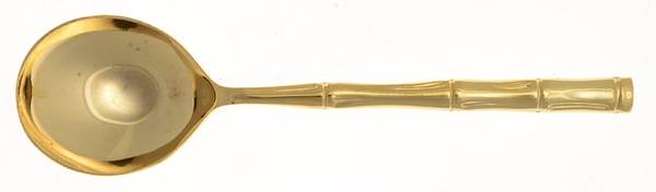 Golden Regal Bamboo (Gold Electroplate) Sugar Spoon