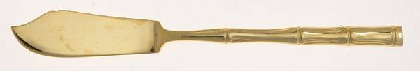 Golden Regal Bamboo (Gold Electroplate) Flat Handle Master Butter Knife