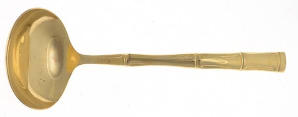 Golden Regal Bamboo (Gold Electroplate) Solid Gravy Ladle