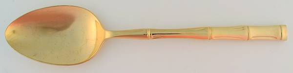 Golden Regal Bamboo (Gold Electroplate) Tablespoon (Serving Spoon)