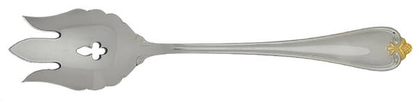 Golden Rosecliff (Stainless-Gold Accent) Vegetable Serving Fork Solid  HC