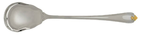 Golden Rosecliff (Stainless-Gold Accent) Oversize Solid Salad Serving Spoon
