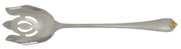Golden Rosecliff (Stainless-Gold Accent) Oversize Solid Salad Servng Fork