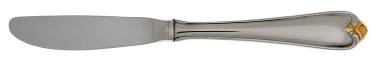 Golden Rosecliff (Stainless-Gold Accent) Modern Hollow Butter Spreader (Stainless)
