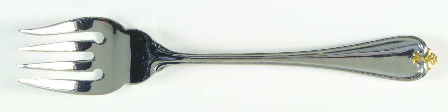 Golden Rosecliff (Stainless-Gold Accent) Individual Salad Fork