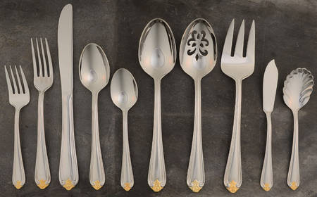 Golden Rosebud (Stainless) 45 Piece Starter Set