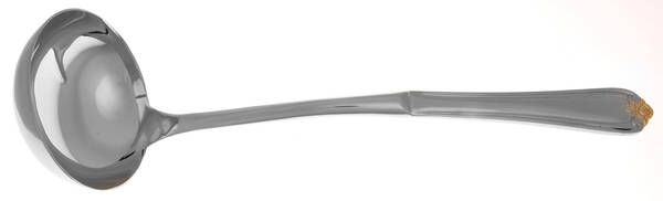 Golden Rosebud (Stainless) Soup Ladle with Stainless Bowl HC