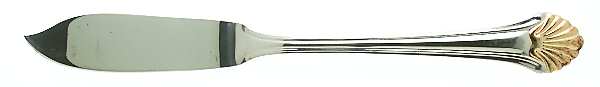 Golden Seafare (Stainless-Gold) Flat Handle Master Butter Knife