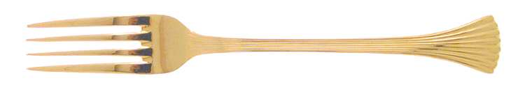 Golden Shell (Gold Electroplate) Fork