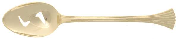 Golden Shell (Gold Electroplate) Pierced Tablespoon (Serving Spoon)