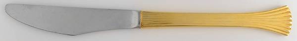 Golden Shell (Gold Electroplate) Modern Solid Knife