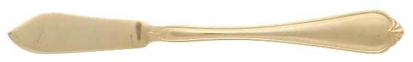 Gold Solange (Gold Electroplate) Flat Handle Master Butter Knife