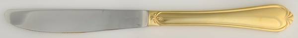 Gold Solange (Gold Electroplate) Modern Solid Knife