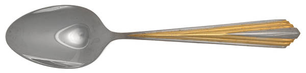 Golden Spire (Stainless, Gold Accent) Place/Oval Soup Spoon