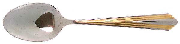 Golden Spire (Stainless, Gold Accent) Tablespoon (Serving Spoon)