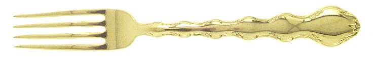 Golden Summertime (Gold Electroplate) Fork