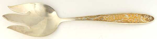 Golden Tree of Life (Sterling, 1974) Solid Salad Serving Fork