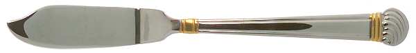 Golden Winterthur Swirl (Stainless) Flat Handle Master Butter Knife