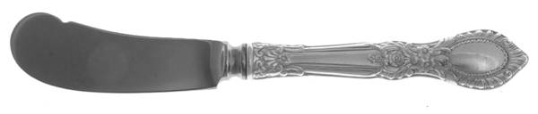 Guildhall (Sterling, 1941, No Monos) Butter Spreader Hollow Hdl-Paddle/Stainless Blade