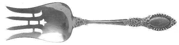 Guildhall (Sterling, 1941, No Monos) Solid Salad Serving Fork