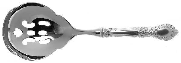 Guildhall (Sterling, 1941, No Monos) Pierced Serving Spoon with Stainless Bowl