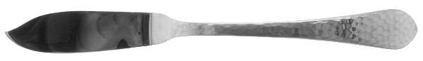 Hammered Antique Glossy (Stainless) Flat Handle Master Butter Knife