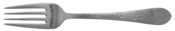 Hammered Antique Glossy (Stainless) Individual Salad Fork