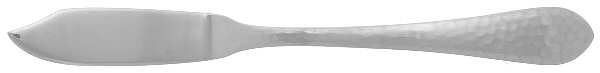 Hammered Antique Glossy (Stainless) Flat Handle Master Butter Knife