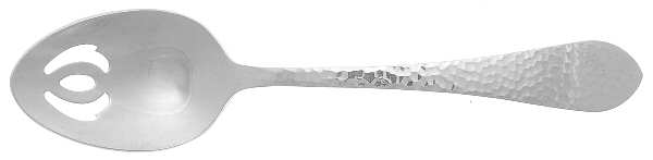 Hammered Antique Glossy (Stainless) Pierced Tablespoon (Serving Spoon)
