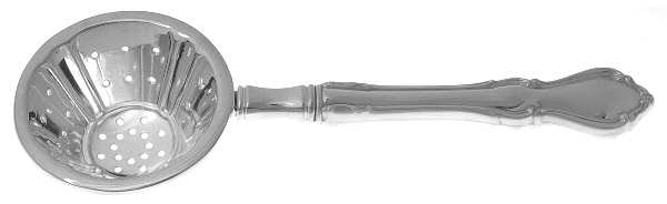 Hampton Court (Sterling, 1964) Individual Overcup Tea Strainer with Silverplate Bowl