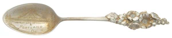 Harlequin (Sterling) Five O'Clock Souvenir Spoon
