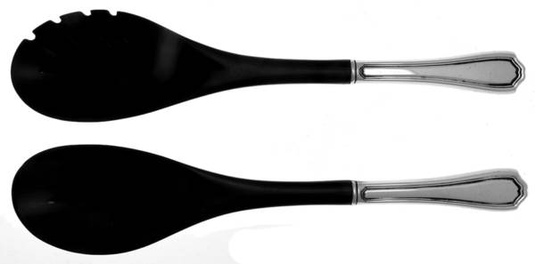 Hepplewhite-Plain (Sterling, 1907, No Monos) Plastic Bowl 2-Piece Salad Set by Reed & Barton