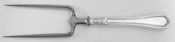 Hepplewhite-Plain (Sterling, 1907, No Monos) Large Joint/Roast Holder Fork