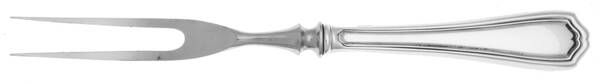 Hepplewhite-Plain (Sterling, 1907, No Monos) Individual 2-Prong Stainless Bird Fork