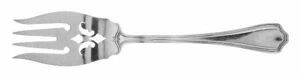 Hepplewhite-Plain (Sterling, 1907, No Monos) Large Chipped Beef Fork by Reed & Barton