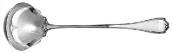 Hepplewhite-Plain (Sterling, 1907, No Monos) Large Solid Soup Ladle