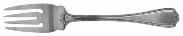 Hepplewhite-Plain (Sterling, 1907, No Monos) Individual Solid Fish Fork