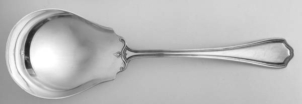 Hepplewhite-Plain (Sterling, 1907, No Monos) Small Solid Berry/Casserole Spoon