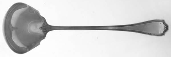 Hepplewhite-Plain (Sterling, 1907, No Monos) Small Solid Soup Ladle