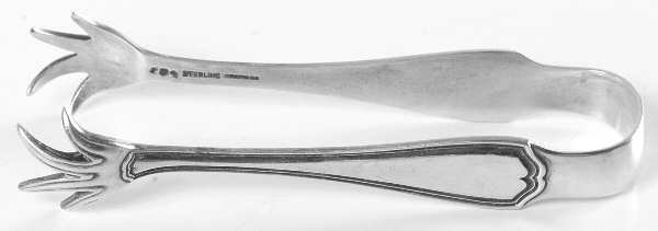 Hepplewhite-Plain (Sterling, 1907, No Monos) Sugar Tongs by Reed & Barton