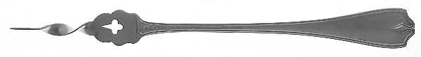 Hepplewhite-Plain (Sterling, 1907, No Monos) 1 Twisted Tine Butter Pick