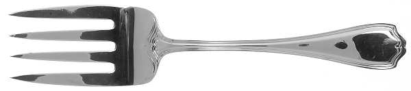 Hepplewhite-Plain (Sterling, 1907, No Monos) Solid Serving Fork