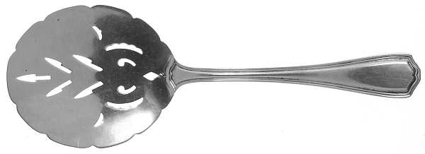 Hepplewhite-Plain (Sterling, 1907, No Monos) Solid Pierced Egg Server
