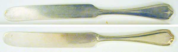 Hepplewhite-Plain (Sterling, 1907, No Monos) Tea Knife Solid Piece