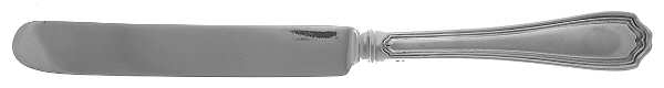 Hepplewhite-Plain (Sterling, 1907, No Monos) Old French Hollow Knife with Bolster