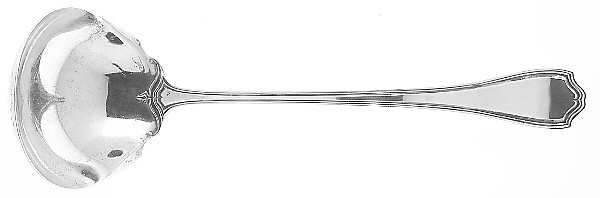 Hepplewhite-Plain (Sterling, 1907, No Monos) Oyster Ladle Solid Piece
