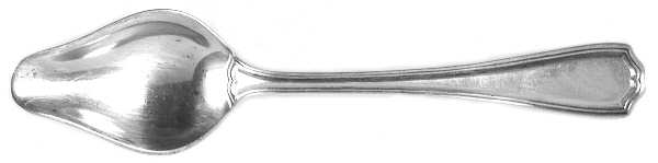 Hepplewhite-Plain (Sterling, 1907, No Monos) Individual Pap/Fruit Spoon