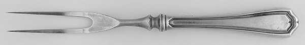 Hepplewhite-Plain (Sterling, 1907, No Monos) Individual 2-Prong Silverplate Bird Fork