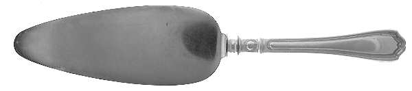 Hepplewhite-Plain (Sterling, 1907, No Monos) Pie Server with Silverplate Blade